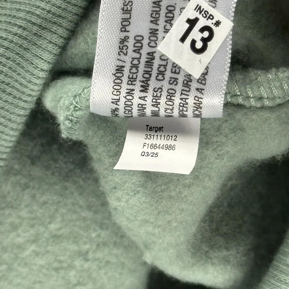 NWOT Wild Fable Viral 100% Chill Snow Bunny Recalled Target Hoodie Green Size M - Picture 10 of 14